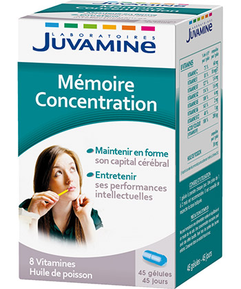 Juvamine Mémoire concentration pour 9.20€